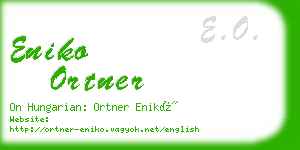 eniko ortner business card